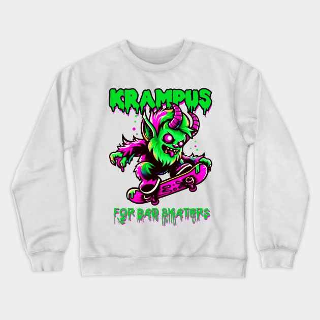 Krampus for bad skaters Crewneck Sweatshirt by Asu Tropis